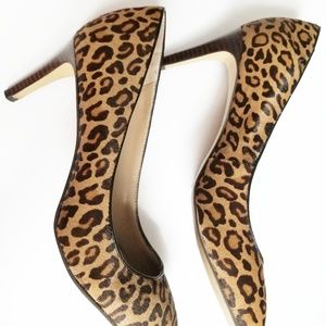 Banana Republic Leopard Calf Hair Pump Size 8.5